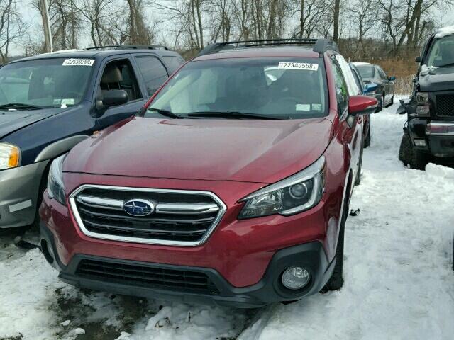 4S4BSAKC8J3222085 - 2018 SUBARU OUTBACK 2. RED photo 2