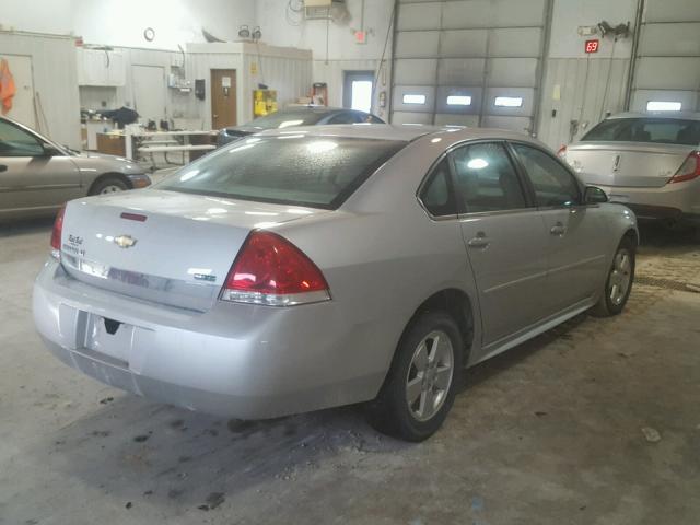 2G1WB5EK5A1236072 - 2010 CHEVROLET IMPALA LT SILVER photo 4