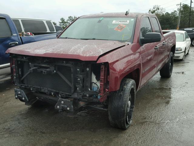 1GCRCREH7EZ268161 - 2014 CHEVROLET SILVERADO MAROON photo 2