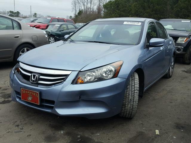 1HGCP2F80BA064734 - 2011 HONDA ACCORD EXL BLUE photo 2