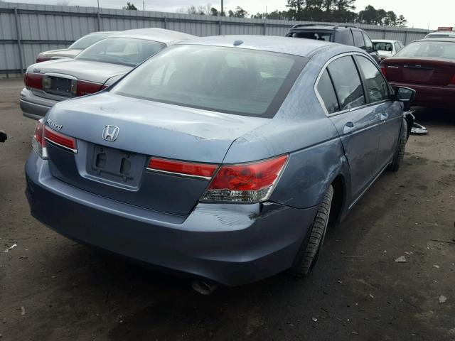 1HGCP2F80BA064734 - 2011 HONDA ACCORD EXL BLUE photo 4