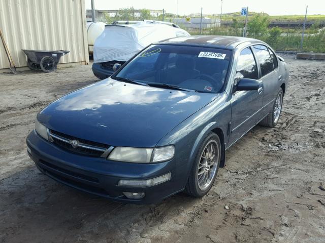 JN1CA21DXVT854297 - 1997 NISSAN MAXIMA GLE GREEN photo 2