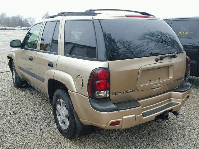 1GNDT13S342200397 - 2004 CHEVROLET TRAILBLAZE TAN photo 3