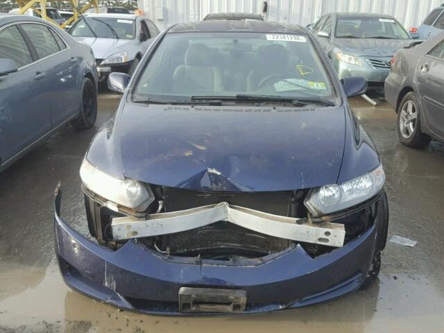 2HGFG12649H542404 - 2009 HONDA CIVIC LX BLUE photo 9