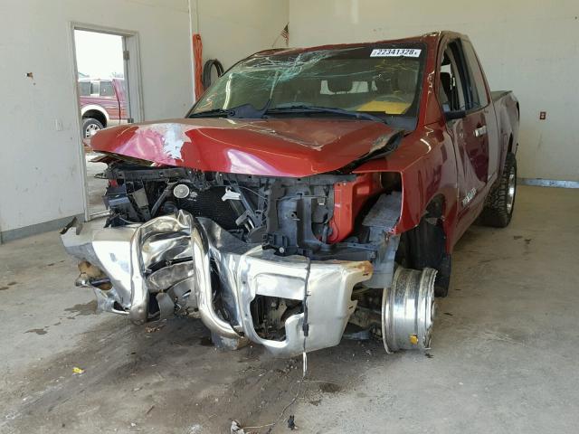 1N6AA06C08N333734 - 2008 NISSAN TITAN XE BURGUNDY photo 2