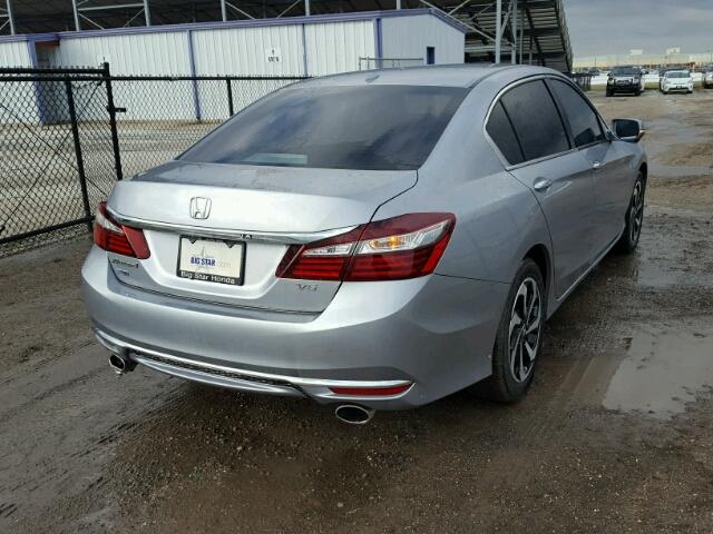 1HGCR3F86HA035263 - 2017 HONDA ACCORD EXL SILVER photo 4