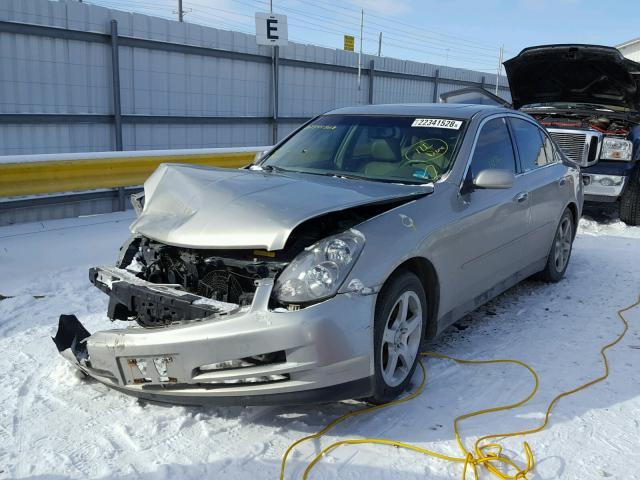 JNKCV51EX3M327538 - 2003 INFINITI G35 BEIGE photo 2