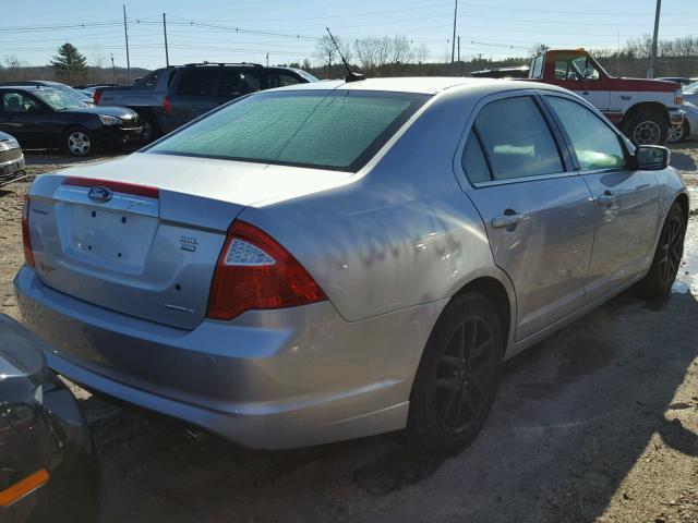 3FAHP0CGXBR269767 - 2011 FORD FUSION SEL SILVER photo 4