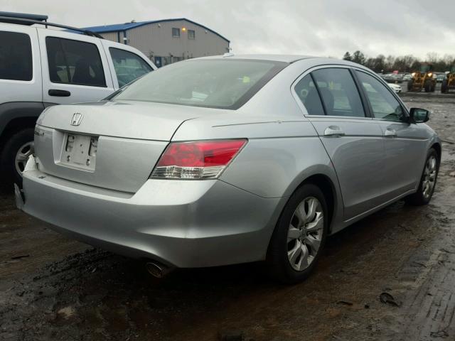 1HGCP26828A002714 - 2008 HONDA ACCORD EXL SILVER photo 4