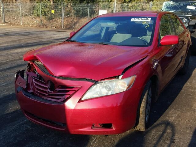 4T1BE46K99U368236 - 2009 TOYOTA CAMRY BASE RED photo 2