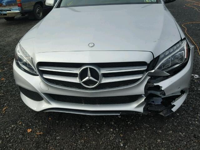 WDDWF4KB9GR146746 - 2016 MERCEDES-BENZ C 300 4MAT SILVER photo 9