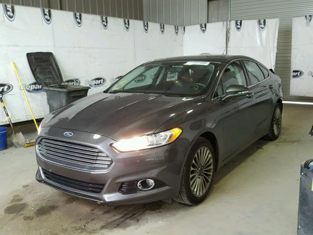 3FA6P0K91GR319408 - 2016 FORD FUSION TIT GRAY photo 2