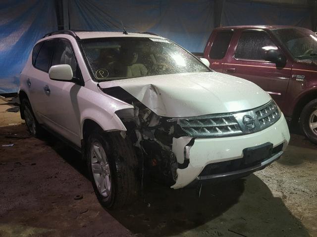 JN8AZ08W27W610433 - 2007 NISSAN MURANO SL WHITE photo 1