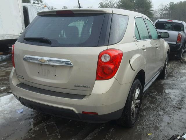 2GNALBEC8B1335466 - 2011 CHEVROLET EQUINOX LS BEIGE photo 4