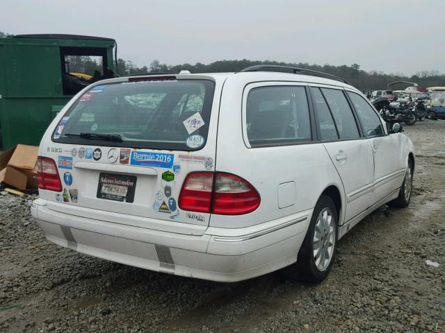 WDBJH65J71B270901 - 2001 MERCEDES-BENZ E 320 WHITE photo 4