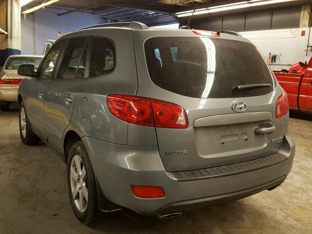 5NMSH73E98H154459 - 2008 HYUNDAI SANTA FE S BLUE photo 3