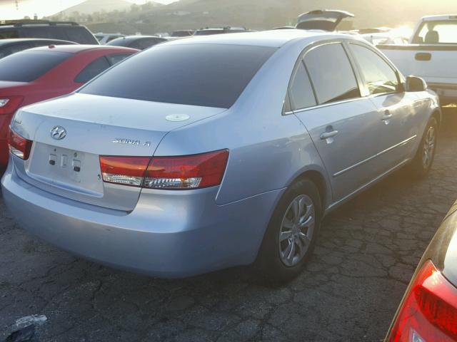 5NPET46C57H226909 - 2007 HYUNDAI SONATA GLS BLUE photo 4