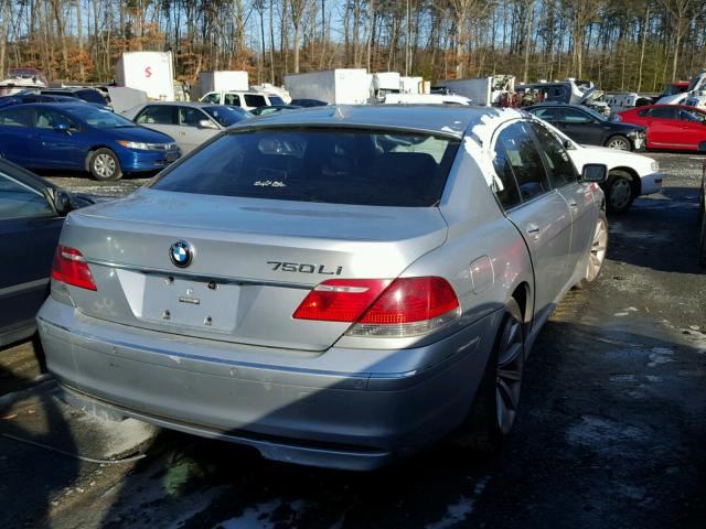 WBAHN835X6DT63625 - 2006 BMW 750 LI SILVER photo 4