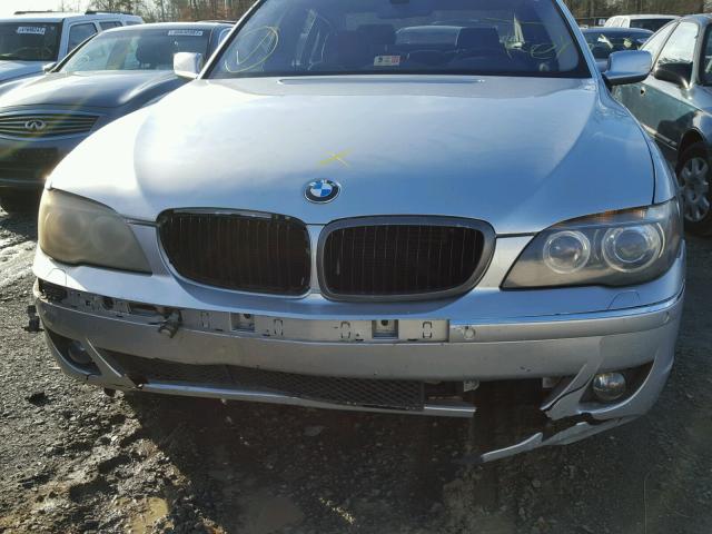 WBAHN835X6DT63625 - 2006 BMW 750 LI SILVER photo 9