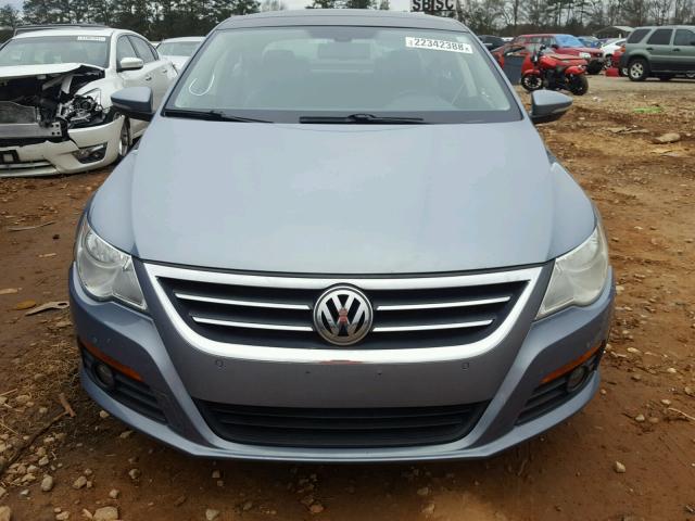 WVWHL73C59E513706 - 2009 VOLKSWAGEN CC LUXURY BLUE photo 9