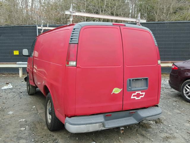 1GCHG35R521114919 - 2002 CHEVROLET EXPRESS G3 RED photo 3