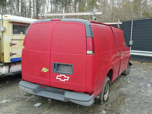 1GCHG35R521114919 - 2002 CHEVROLET EXPRESS G3 RED photo 4