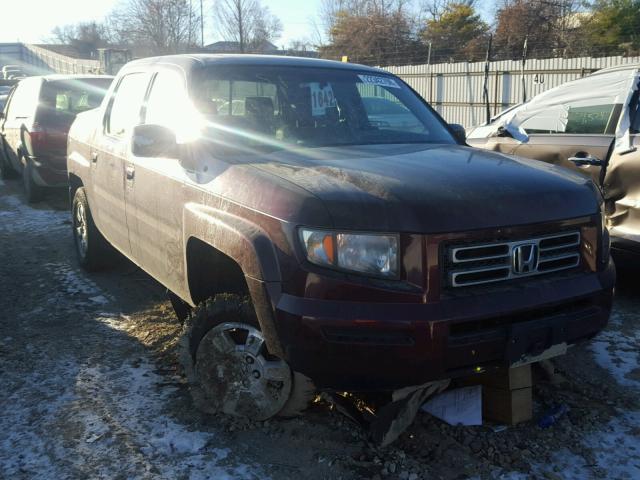 2HJYK16518H506946 - 2008 HONDA RIDGELINE MAROON photo 1