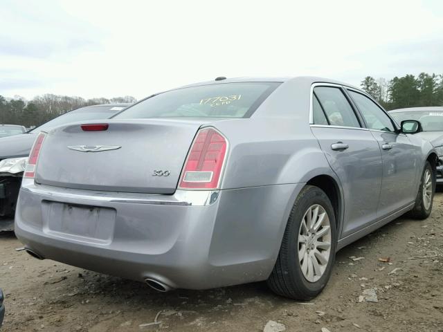 2C3CCAAG9EH327283 - 2014 CHRYSLER 300 SILVER photo 4