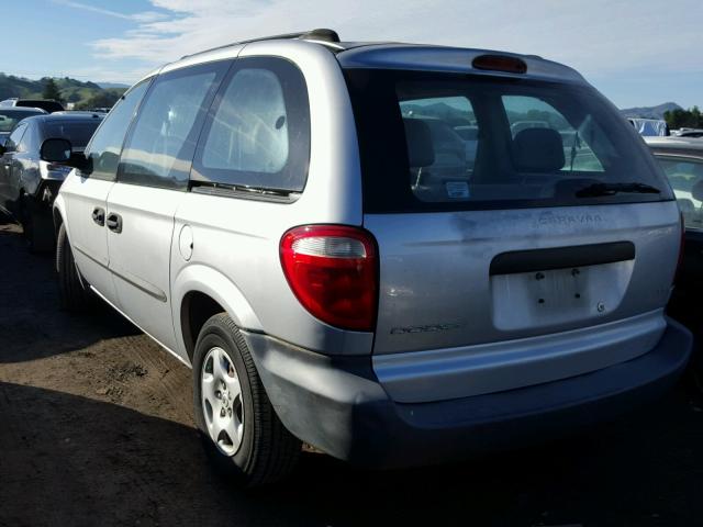 1D4GP25373B307816 - 2003 DODGE CARAVAN SE SILVER photo 3