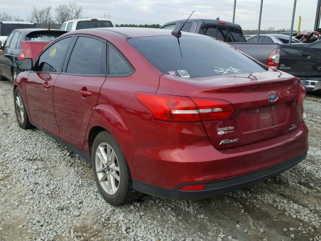 1FADP3F23GL215264 - 2016 FORD FOCUS SE RED photo 3