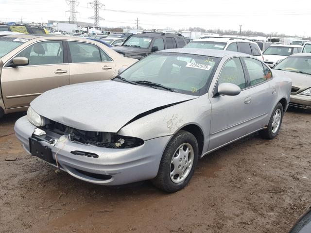 1G3NL52T3XC315756 - 1999 OLDSMOBILE ALERO GL SILVER photo 2