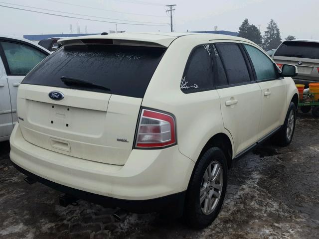 2FMDK38C48BA23041 - 2008 FORD EDGE SEL YELLOW photo 4