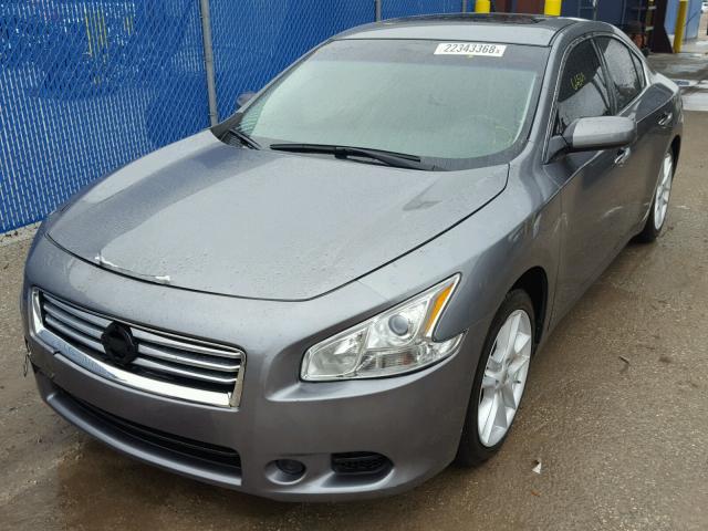 1N4AA5AP0EC488498 - 2014 NISSAN MAXIMA S GRAY photo 2