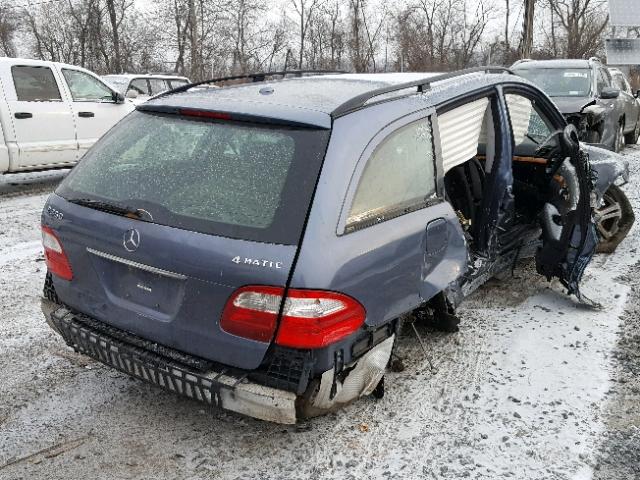 WDBUH87J66X209393 - 2006 MERCEDES-BENZ E 350 4MAT BLUE photo 4