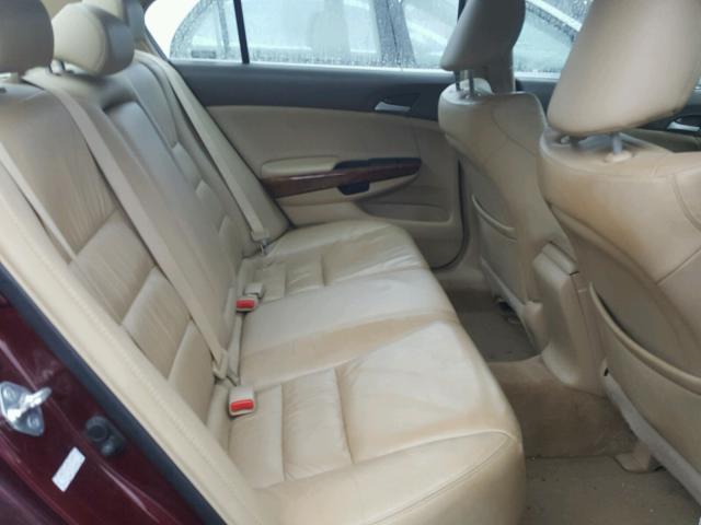 1HGCP26859A117129 - 2009 HONDA ACCORD EXL MAROON photo 6