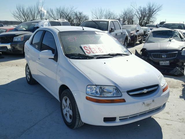 KL1TD52685B455925 - 2005 CHEVROLET AVEO BASE WHITE photo 1