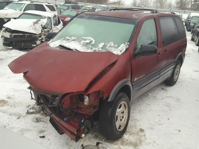 1GMDU23E72D320948 - 2002 PONTIAC MONTANA EC BURGUNDY photo 2