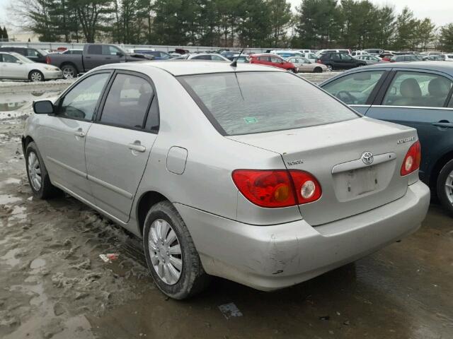 2T1BR38E43C148419 - 2003 TOYOTA COROLLA CE SILVER photo 3