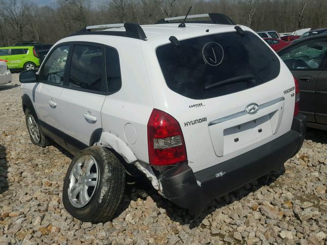 KM8JN12DX6U392963 - 2006 HYUNDAI TUCSON GLS WHITE photo 3