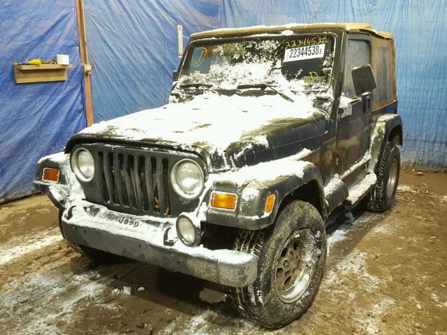 1J4FY49S4VP528227 - 1997 JEEP WRANGLER / GREEN photo 2