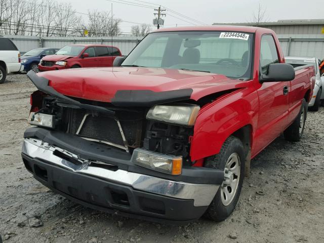 3GCEC14X96G174275 - 2006 CHEVROLET SILVERADO RED photo 2