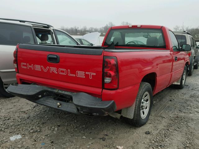 3GCEC14X96G174275 - 2006 CHEVROLET SILVERADO RED photo 4