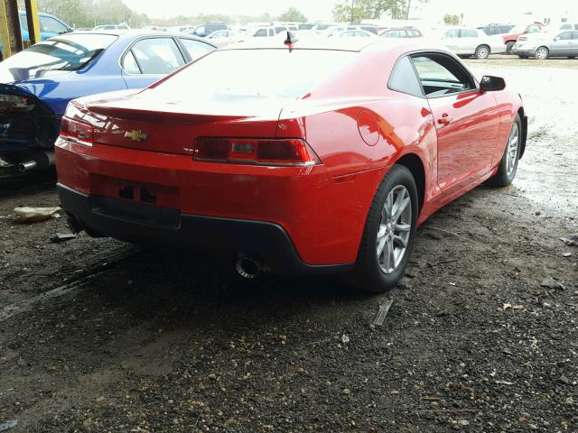 2G1FB1E31F9120040 - 2015 CHEVROLET CAMARO LS RED photo 4