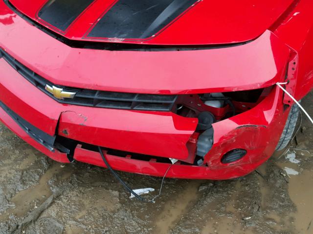 2G1FB1E31F9120040 - 2015 CHEVROLET CAMARO LS RED photo 9