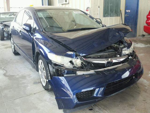 2HGFA1F5XAH534993 - 2010 HONDA CIVIC LX BLUE photo 1