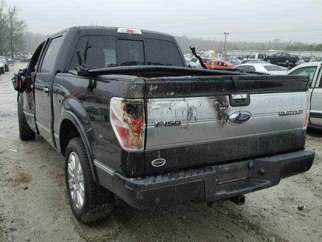 1FTFW1CT3EFA49346 - 2014 FORD F150 SUPER BLACK photo 3