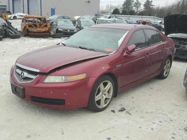 19UUA66286A033083 - 2006 ACURA 3.2TL RED photo 2