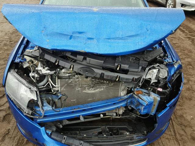 3FAHP0HA3BR199548 - 2011 FORD FUSION SE BLUE photo 9