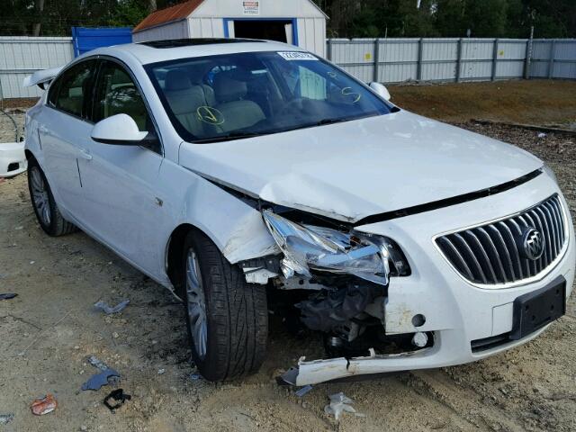 W04GW5EVXB1122502 - 2011 BUICK REGAL CXL WHITE photo 1