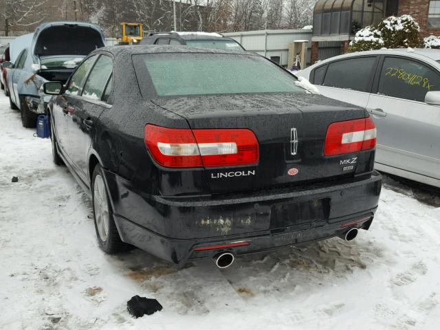 3LNHM28T47R610541 - 2007 LINCOLN MKZ BLACK photo 3